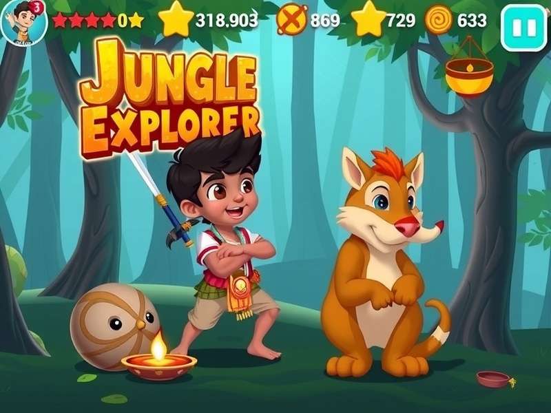 Bheem Jungle Explorer Game Screenshot